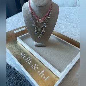 Stella & Dot Neon Pink Dream brand new necklace